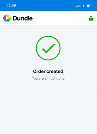 order created dundle