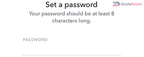 set a password snapchat