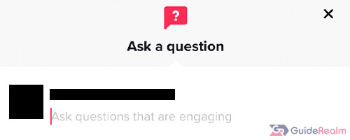 ask a question on tiktok