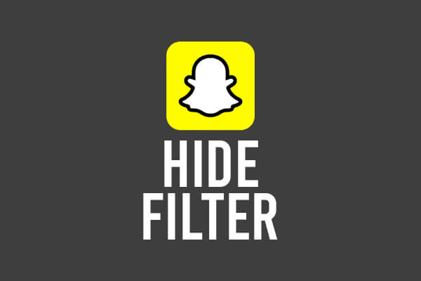 hide what filter is used on snapchat