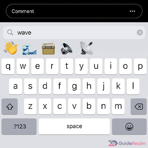 wave emoji on instagram live
