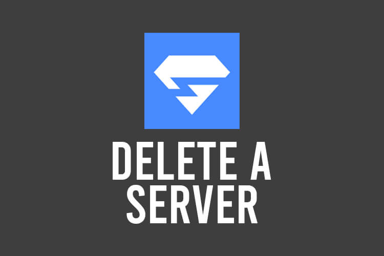delete a minehut server