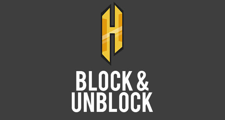block and unbock on hypixel