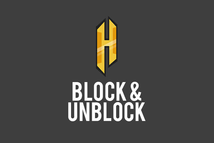 block and unbock on hypixel
