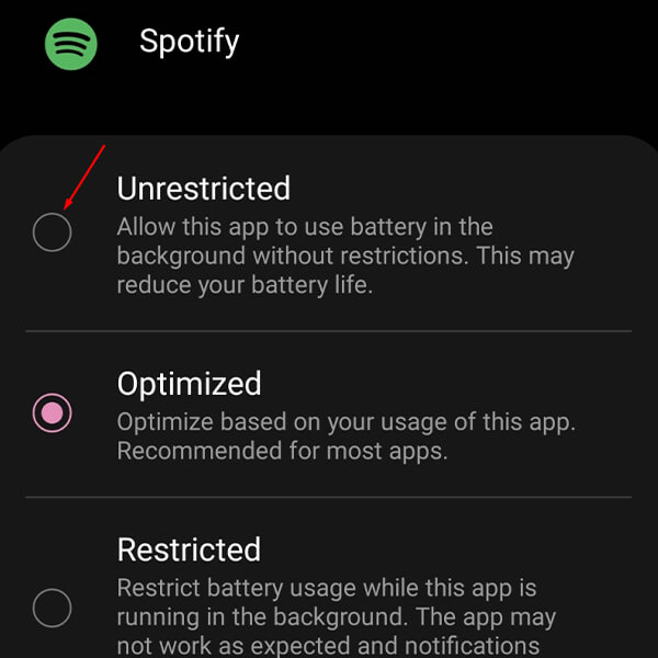 app battery optimization