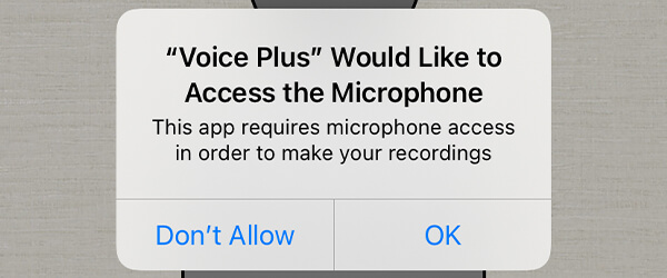give voice changer plus permission to access microphone