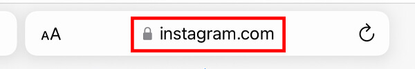instagram post url in web browser