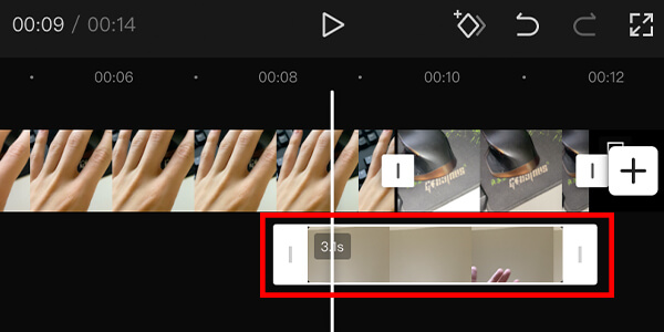 overlay video under video in timeline on capcut