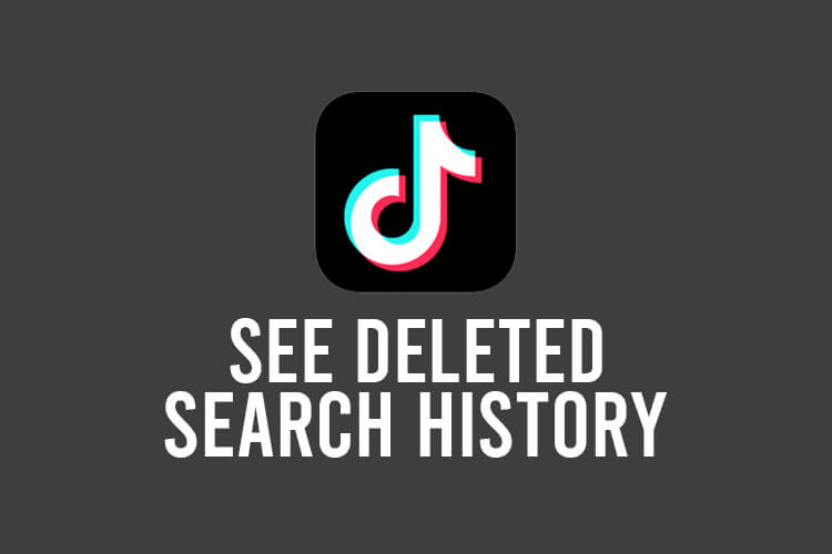 see deleted search history on tiktok